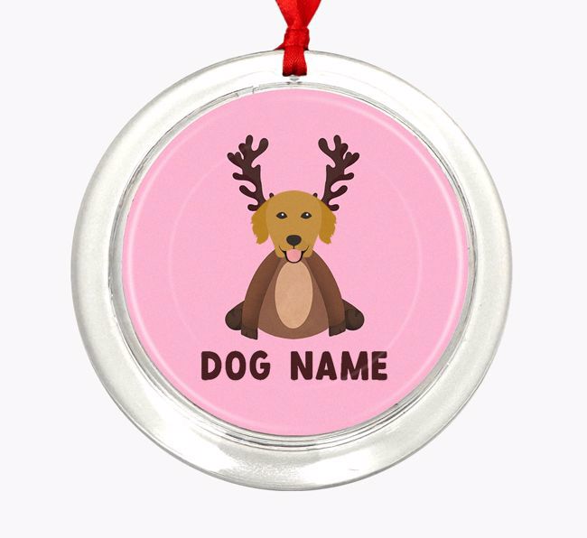 Reindog: Personalized {breedFullName} Christmas Decoration